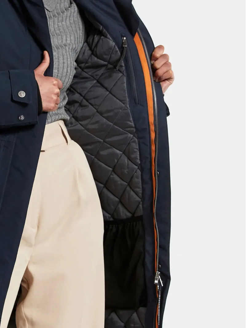 Didriksons Womens Emilia  Parka 2 Dark Night Blue-7